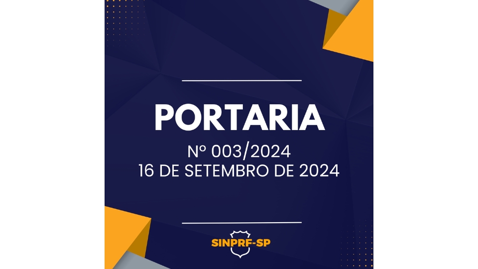 PORTARIA Nº 003/2024 – 16 DE SETEMBRO DE 2024