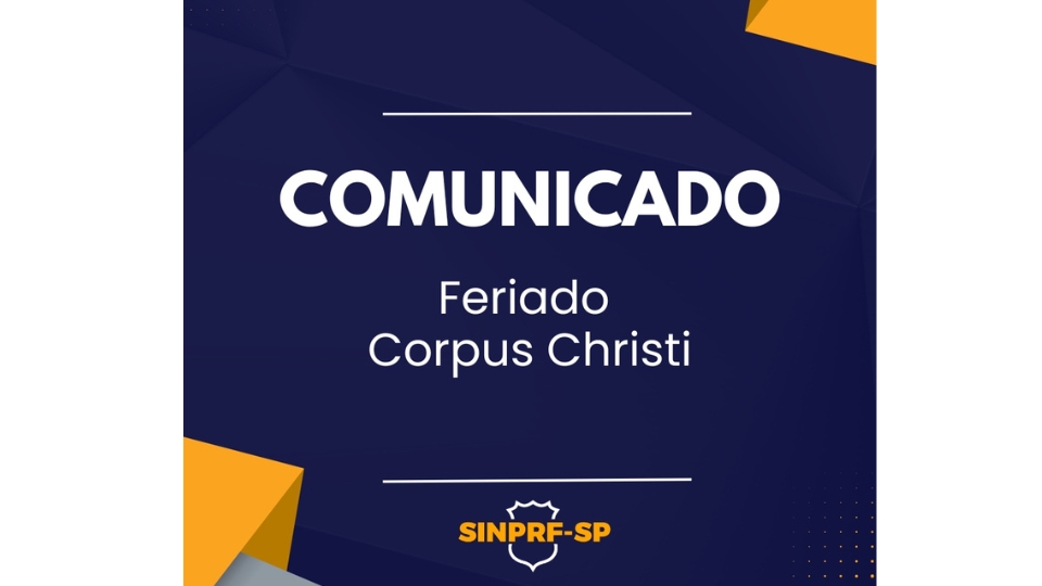 Comunicado – Feriado Corpus Christi